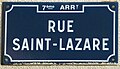 Rue Saint Lazare.