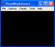 Description de l'image VisualBoyAdvance Windows Screenshot.png.