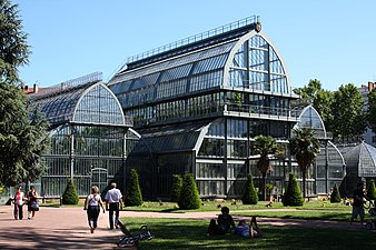 Les serres botaniques du parc de la Tête-d'Or.
