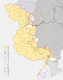 Mapa de les Valls Occitanes dins Occitània