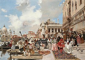 Le carnaval de Venise par François Flameng