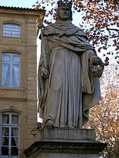 Monument au Roi René, détail, Aix-en-Provence.