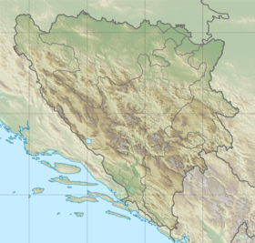 Voir sur la carte topographique de Bosnie-Herzégovine