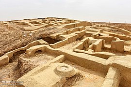 Ruines de Shahr-i Sokhteh (Iran), dans le bassin de l'Helmand.