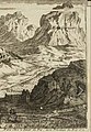 Le mont Granier, orthographié « Garnier » sur cette gravure de 1691.