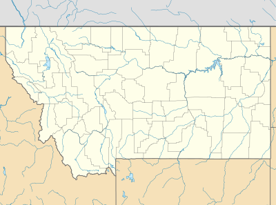 Mapa konturowa Montany