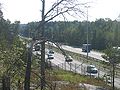 L'autoroute Lahdenväylä (route nationale 4) à Jakomäki.