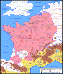 Map centered on France. Most of south and central France has been conquered, though some holdouts remain.