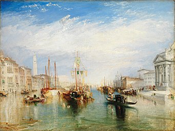 Joseph Mallord William Turner, Le Grand Canal de Venise (1835), 90 × 120,3 cm.