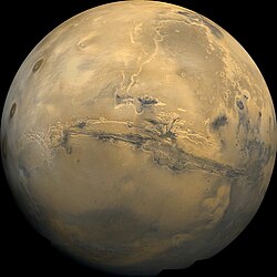 Съставна снимка на Марс