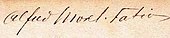 signature d'Alfred Morel-Fatio