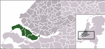Carte de localisation de Goeree-Overflakkee