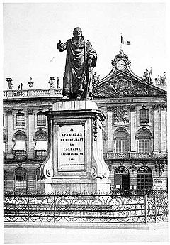 Statue de Stanislas vers 1896.