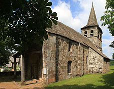 L'église de Saint-Martin-Cantalès.