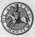 Fig.7 : Contre sceau à bannière de Philippe d'Alsace 1162[3].