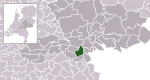 Carte de localisation de Nimègue