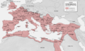 Карта на Римската империя през 117 г.