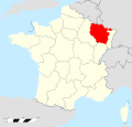 Positionnement géographique de la Lorraine en France