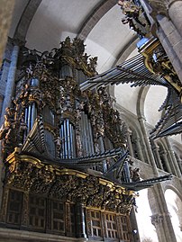 Cathédrale de Saint-Jacques-de-Compostelle, les grandes orgues.