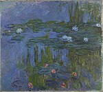 "Waterlilies" (1914-1915) by Claude Monet - Portland Art Museum (W 1795)