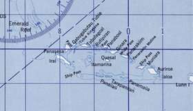 Carte de l'archipel du Conflict Group (en).