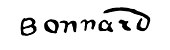 signature de Pierre Bonnard
