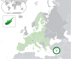 Кипра на карте