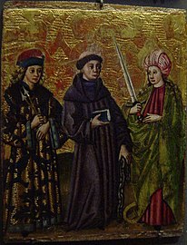 Saint Sébastien, sainte Catherine et saint Léonard (XVe siècle)