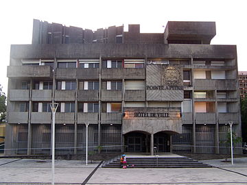 L'hôtel de ville de Pointe-à-Pitre depuis 1973.