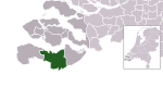 Carte de localisation de Terneuzen