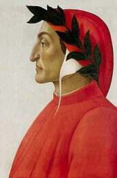 Portrait de Dante Alighieri par Sandro Botticelli