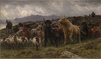 Razzia (Écosse), par Rosa Bonheur, en 1860.