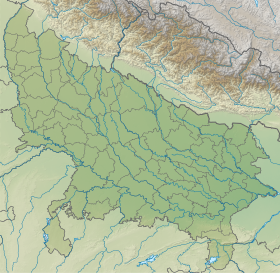 Voir sur la carte topographique de l'Uttar Pradesh