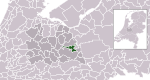 Carte de localisation de Woudenberg