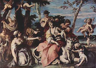 L'Enlèvement d'Europe Sebastiano Ricci, v. 1720 Rome, Palazzo Taverna[17]