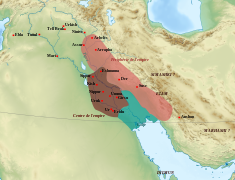 L'extension de l'empire de la troisième dynastie d'Ur sous le règne de Shulgi, et son organisation centre/périphérie.