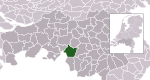 Carte de localisation de Hilvarenbeek