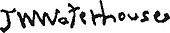 signature de John William Waterhouse
