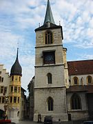 La vieille ville, église gothique du XVe siècle.