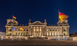 Palais du Reichstag, hébergeant le Bundestag.