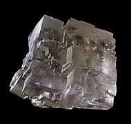 Cristal de sel de l'une des mines de sel de Wieliczka en Pologne.