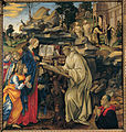 Meryem'in St Bernard'a gorunmesi, 1486, Baedia Kilisesim, Floransa,