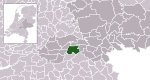 Carte de localisation de West Maas en Waal