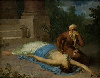 Messaline morte et sa mère, Nicolai Abildgaard, 1777