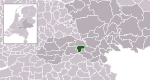 Carte de localisation de Druten