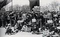 Manifestation CGTU des ouvriers du bâtiment en 1929.
