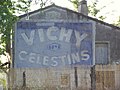 Publicité murale Vichy Célestins à Lamothe-Landerron.