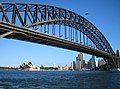 Pont del Port de Sydney a Sydney, Austràlia, de tauler inferior