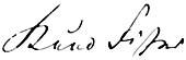 signature de Kuno Fischer