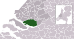 Carte de localisation de Heksche Waard